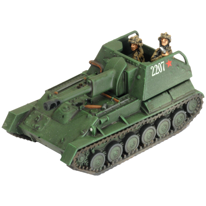 SU-76 Light SP Battery (Late War x5 Tanks Plastic)