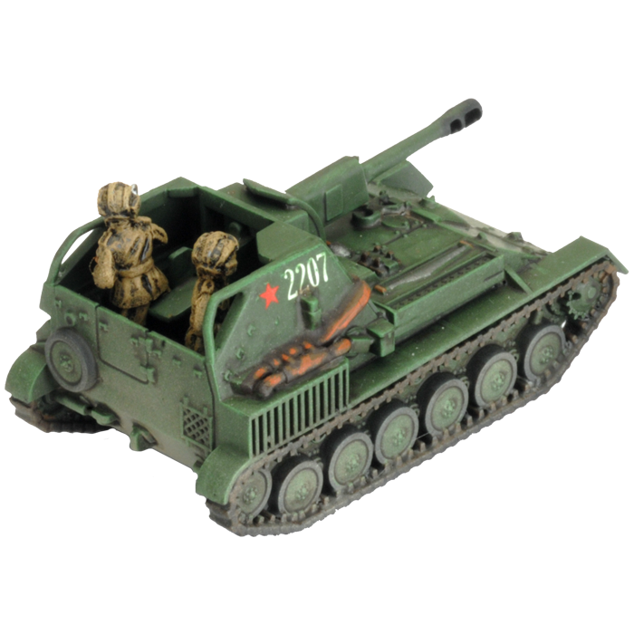 SU-76 Light SP Battery (Late War x5 Tanks Plastic)