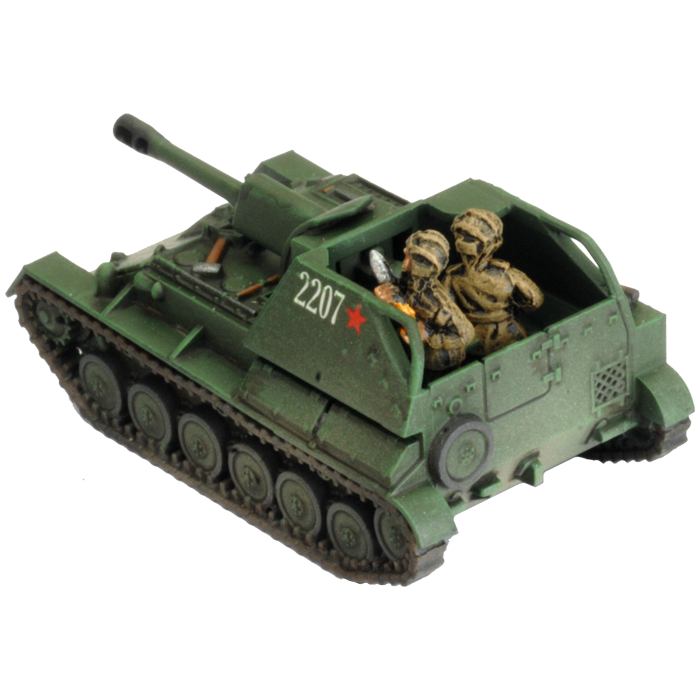 SU-76 Light SP Battery (Late War x5 Tanks Plastic)