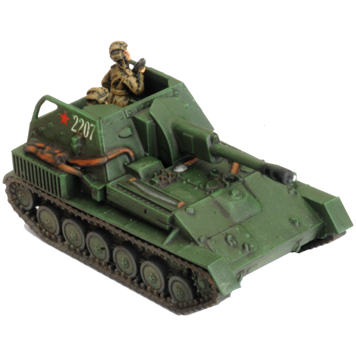 SU-76 Light SP Battery (Late War x5 Tanks Plastic)
