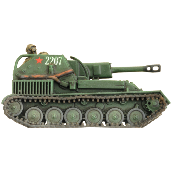 SU-76 Light SP Battery (Late War x5 Tanks Plastic)