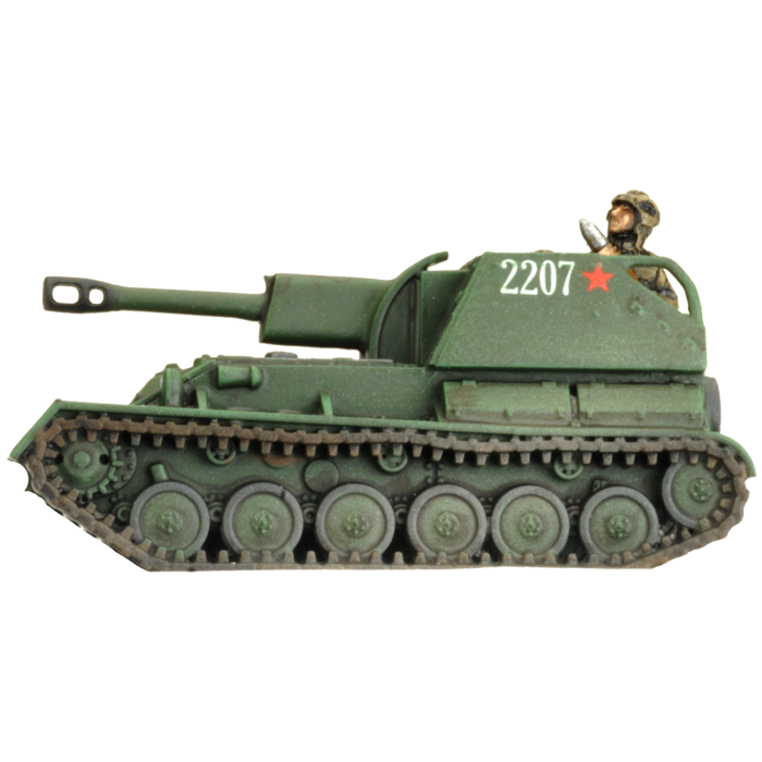 SU-76 Light SP Battery (Late War x5 Tanks Plastic)