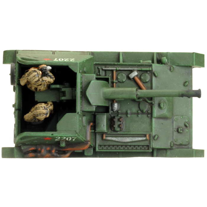 SU-76 Light SP Battery (Late War x5 Tanks Plastic)