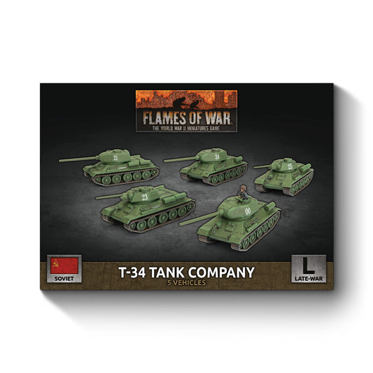 T-34 Tank Company (Late War x5 Tanks Plastic)