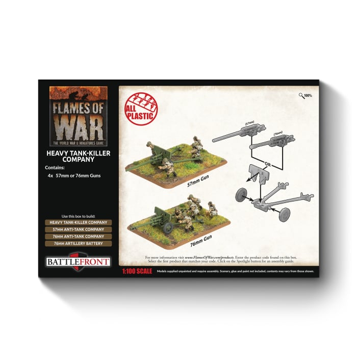 Heavy Tank-Killer Company (Late War x4 Guns Plastic)