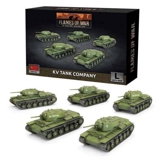 KV Tank Company (Late War x5 Tanks Plastic)