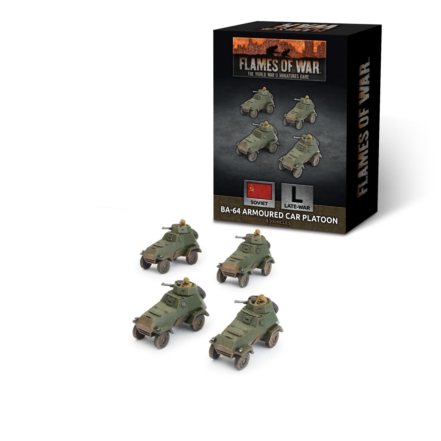 BA-64 Armoured Car Platoon (Late War x4 Tanks Plastic)