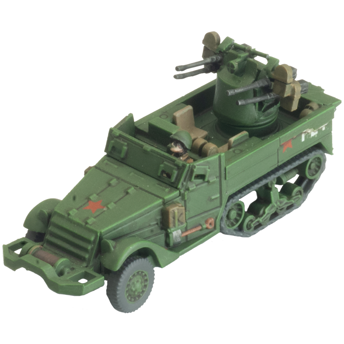 ZSU M17 Anti-Aircraft Platoon (Late War x3 Tanks Plastic)
