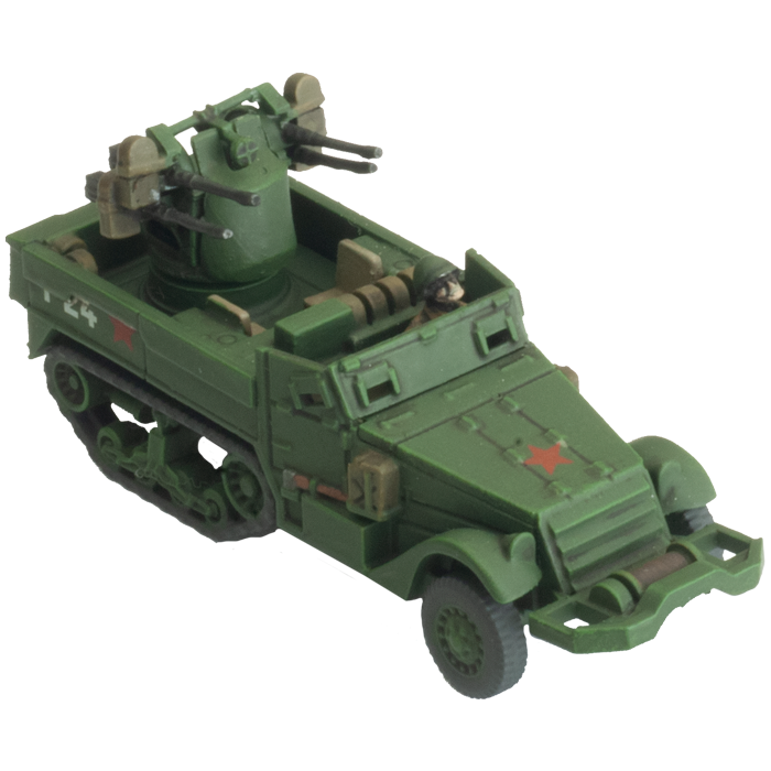 ZSU M17 Anti-Aircraft Platoon (Late War x3 Tanks Plastic)