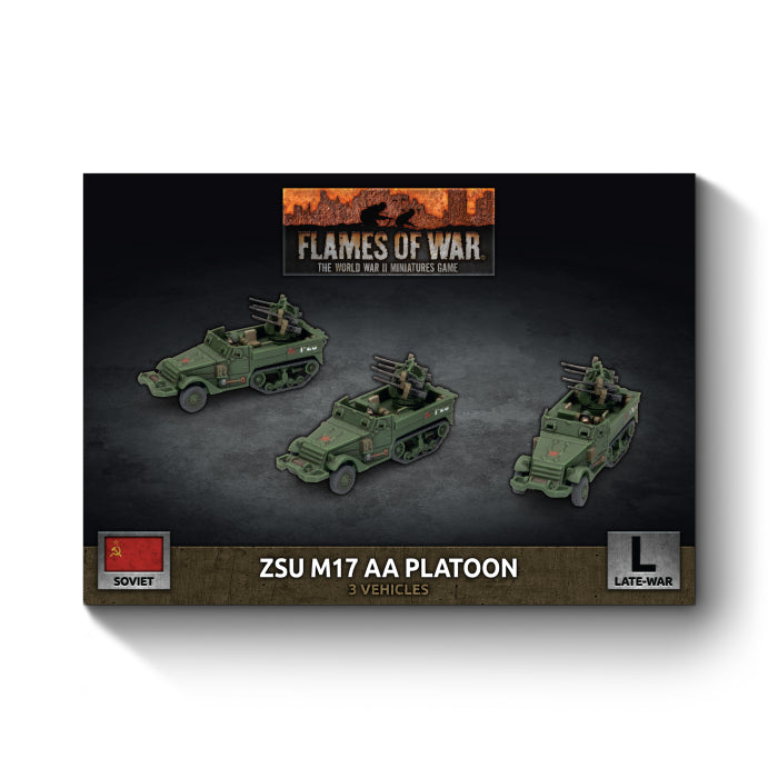 ZSU M17 Anti-Aircraft Platoon (Late War x3 Tanks Plastic)