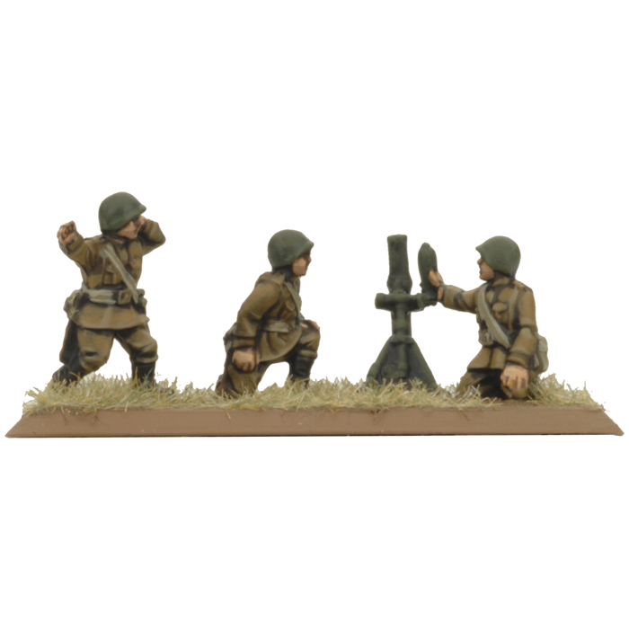 82mm And 120mm Mortar Company (Mid War x6 Guns Plastic)