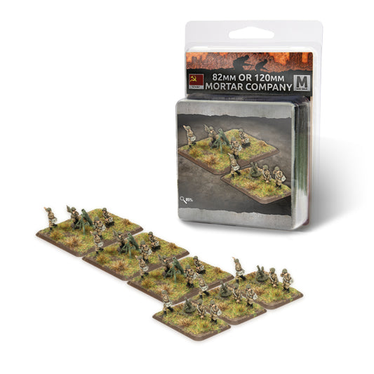 82mm And 120mm Mortar Company (Mid War x6 Guns Plastic)