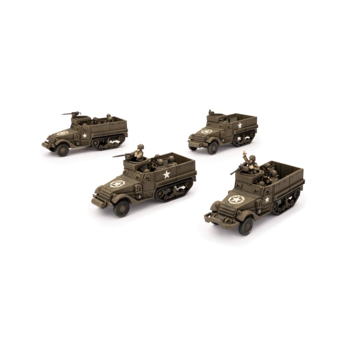 M3 Halftrack Transport Platoon (Late War x4 Tanks Plastic)