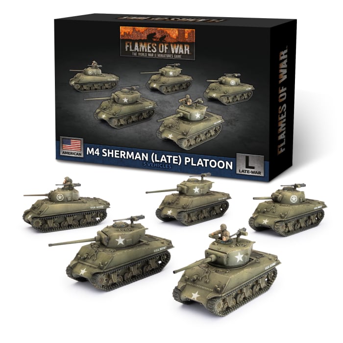 M4 Sherman (Late) Platoon (x5 Plastic)