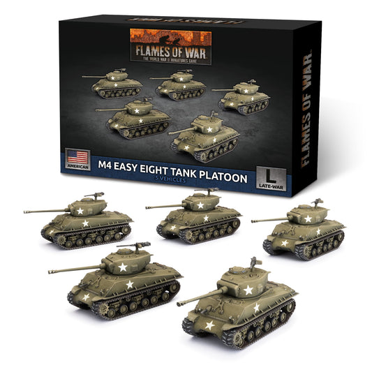 M4 Easy Eight (76mm) Platoon (x5 Plastic)