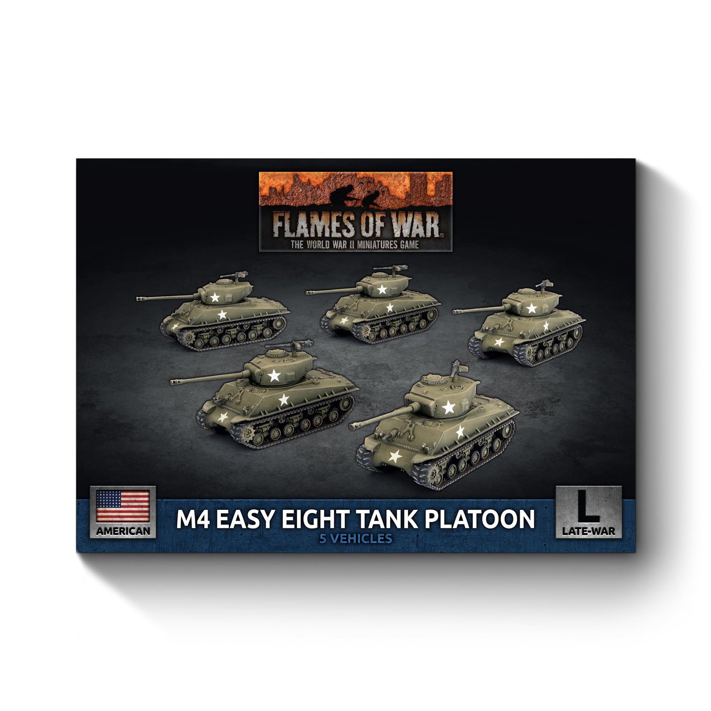 M4 Easy Eight (76mm) Platoon (x5 Plastic)