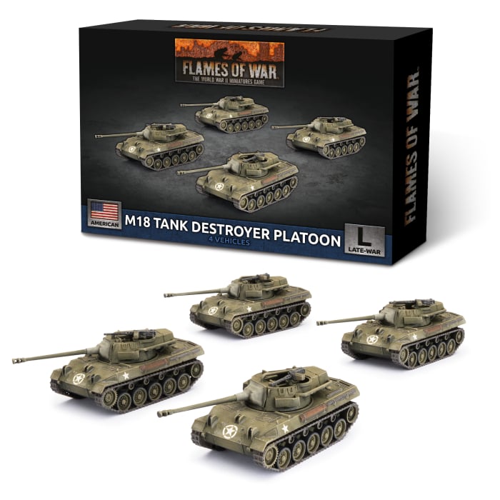 M18 Hellcat (76mm) Tank Destroyer Platoon (x4 Plastic)
