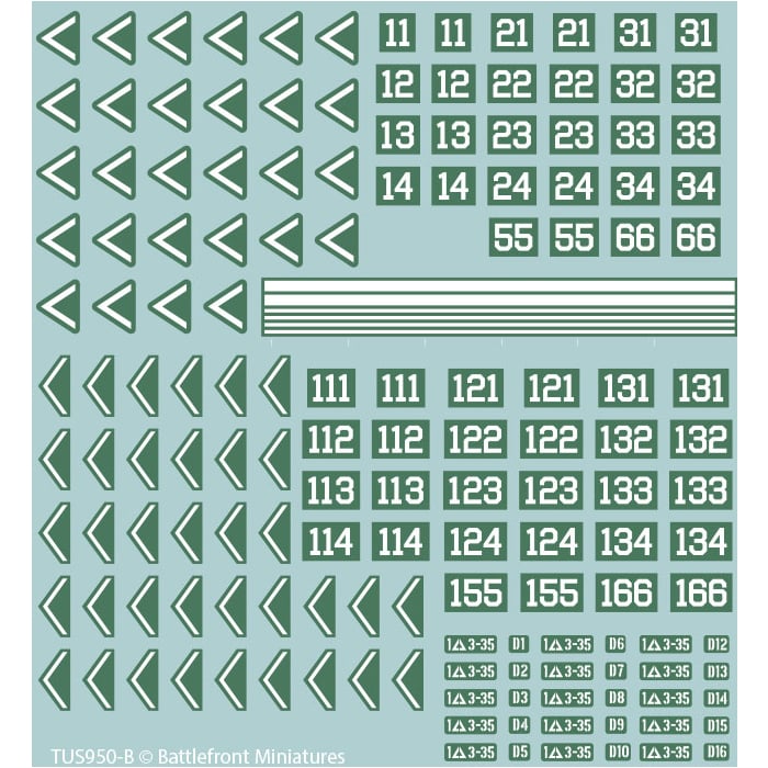 American Decal Set (WWIII x4 Sheets)