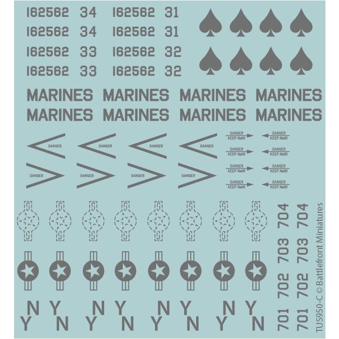 American Decal Set (WWIII x4 Sheets)