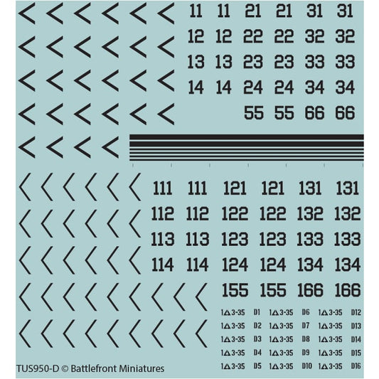 American Decal Set (WWIII x4 Sheets)