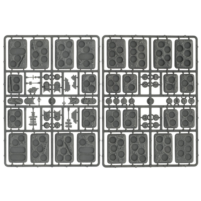 Plastic Bases - Rubble (x12 Small x16 Medium)