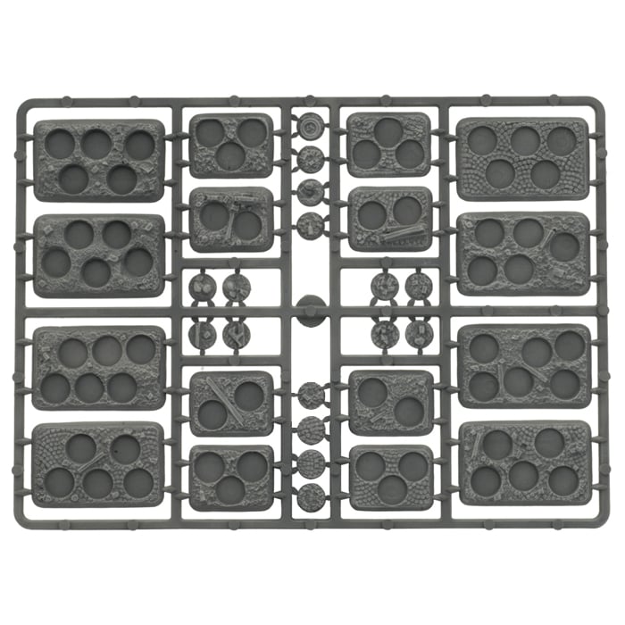 Plastic Bases - Rubble (x12 Small x16 Medium)