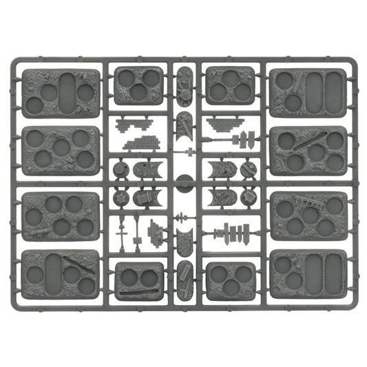 Plastic Bases - Rubble (x12 Small x16 Medium)