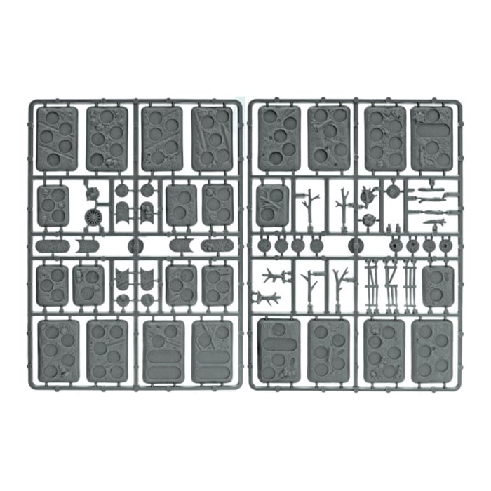 Plastic Bases - Rural  (x9 Small x16 Medium)